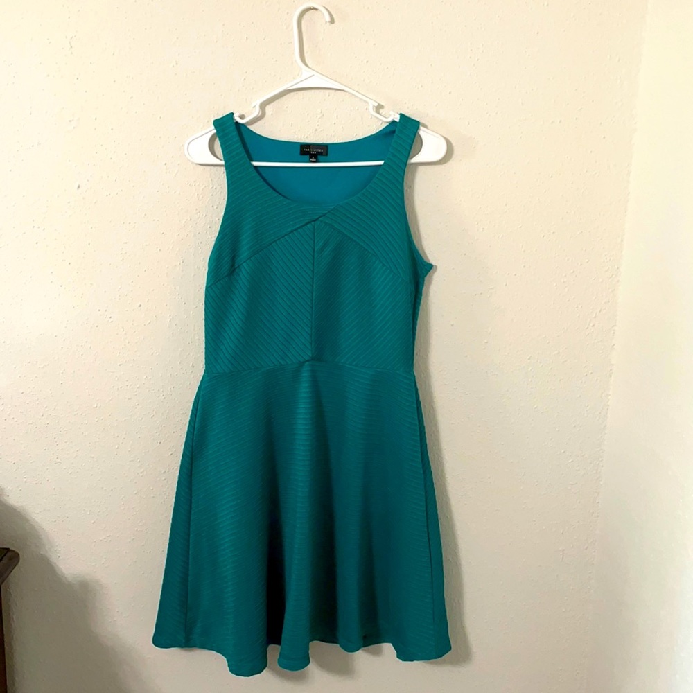 Teal Striped Dress